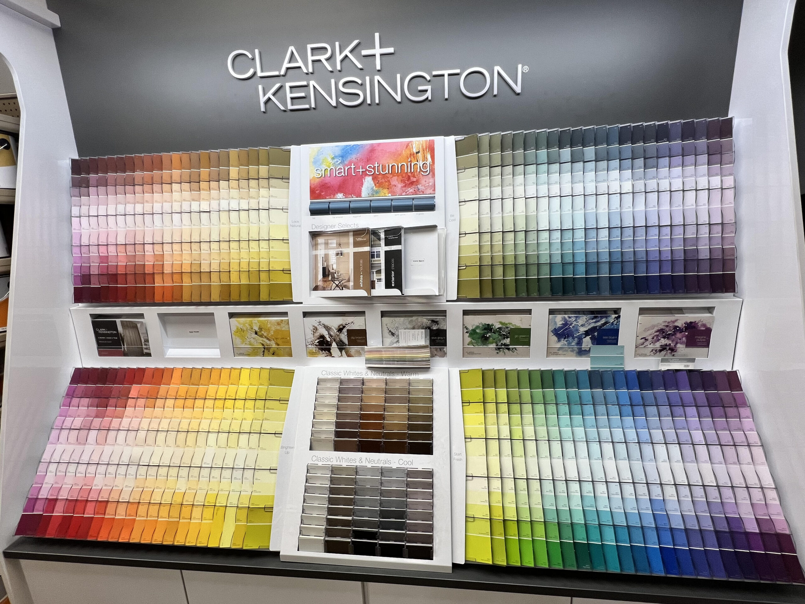Clark + Kensington paint display