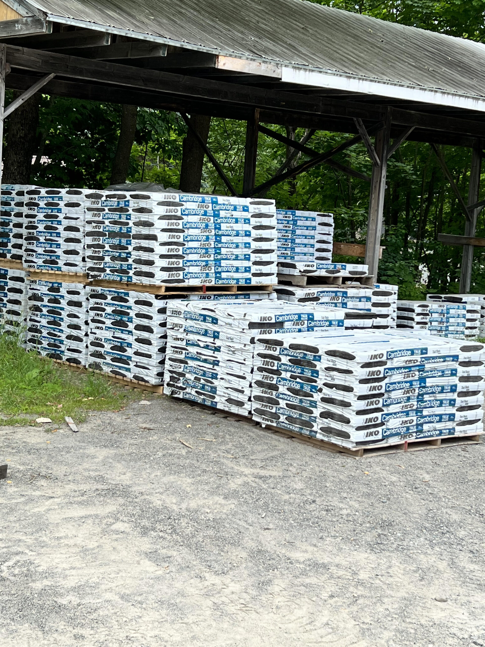 Roofing supplies at Harris Lumber